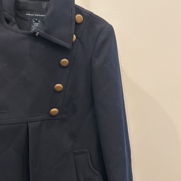 French connection wool coat . Military style. - Picture 3 of 5